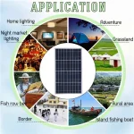 Outdoor Solar Panel 600W 12V Polycrystalline USB Power Portable Rechargeable Solar Cell Solar Generator for Home Lighting Camp 3