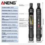 ANENG GN805 Combustible Gas Detector Gas Analyzer Gas Leakage Meter 50~10000PPM Sound Alarm Environmental Multiple Detectable 6