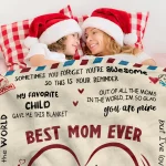 Gifts from Daughter Son for Mother's Day Birthday Mom Gifts Anniversary Unique Gifts for Mom Super Soft Flannel Throw Blankets 3