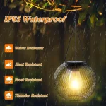 Solar Lantern Outdoor, Solar Lights for Outside Decorative Outdoor Hanging Lights Waterproof Solar Lanterns, yard garden lamp 3
