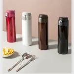 Students Go To School Thermos Cup Creative Bullet Cover Direct Drinking Water Cup Simple Solid Color Durable and Practical 2