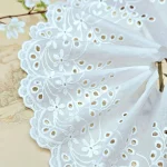 1 yard cotton cut-out embroidery lace garment accessories home textiles home decoration tablecloth lace fabric 2