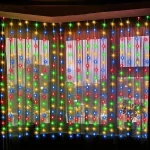 3/4/6m Curtain LED String Lights Garland USB Festoon Remote Control Fairy Garland Lights Christmas Decoration for Bedroom Home 4