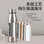 High Quality 1000ml Stainless Steel Sport Water Bottle Single-layer Rugged Water Cup Metal Flask Drinkware Camping Sports Gym 3
