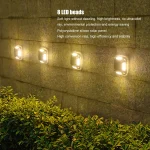 Solar Ground Light Solar Light Waterproof Warm Light Solar Garden Lamp Outdoor Courtyards Driveway Marker Light 4
