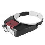 10X Magnifying Headband Glasses LED Illuminated Loupe Adjustable Size Reading Optivisor for Close-Up Work 2