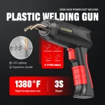 Multi-Purpose 200W Plastic Welding Gun Kit 4/6 Types Staples,With Soldering Tip For Bumper Repair Kayak Fixing & Plastic Bonding