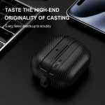 Carbon Fiber Earphone Protector Case For Samsung Galaxy Buds3 / Buds 3 Pro Case Protective Sleeve Cover With Keyring Accessories 4
