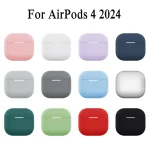 Silicone Earphone Cases For Airpods 4 Case Headphones Case Protective Cover For Apple Airpods 4 4th Gen Coque Funda Sleeve Capa 6