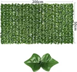 1X3m Artificial Ivy Hedge Green Leaf Fence Panels Faux Privacy Fence Screen for Home Outdoor Garden Balcony Decoration Plants 6