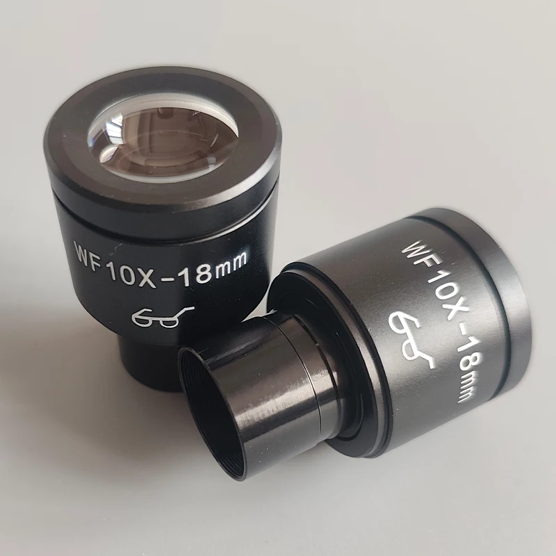 WF10X High Eye Point Wide-angle Eyepiece Field of View 18mm Interface 23.2mm Metal Coating For Biological Microscope Accessories WF10X High Eye Point Wide-angle Eyepiece Field of View 18mm Interface 23.2mm Metal Coating For Biological Microscope Accessories