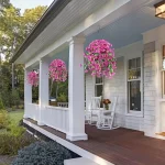 2pcs UV-Resistant Artificial Morning Glory & Eucalyptus Hanging Decor - Perfect for Home, Garden, Weddings | Versatile Outdoor 5