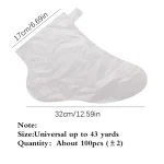 100Pcs Disposable Foot Moisturizing Socks Transprent Foot Bags PE Foot SPA Covers Callus Remover Feet Care Pedicure Tools 3