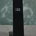 Digital Display Bathroom Basin Faucet Intelligent LED Brass Deck Mounted Washbasin Crane Hot Cold Water Mixer Sink Vanity Tap 2
