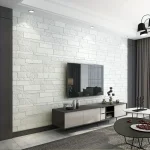 5-15pcs 35cm x 35cm 3D Self-adhesive Solid Color Wall Sticker Waterproof DIY Living room  Background Brick Pattern Home Decor ﻿ 5