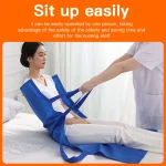 Elderly Disabled Transfer Belt Bed Nursing Shift Pad Bedridden Patient Transport Carrying Mobile Belt Turn Over Auxiliary Belt 4