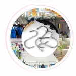 10pcs Stainless Steel S Shaped Hook Kitchen Bathroom Clothing Hooks Multi-functional Metal Hanging Hook 2