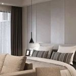 Modern LED pendant light in black and white E27 bedroom table dining room hanging light lampshade home cabinet suitable for 4