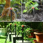 Garden Drip Irrigation Automatic Watering System Kit 1/4'' 13CM Sprinkler for Bonsai Pot Plant Flower Vegetable Greenhouse 3