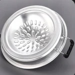 Barbecue Grill Pot Steak Grill Charcoal Pan Multifunctional Aluminum Barbecue Grill Hot Pot for Family Gathering Outdoor Picnics 3