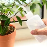 2 Pack Watering Can, 250ML & 500ML Succulent Bottle, Plant Squeeze Bend Mouth Safety Wash, Small Medium White 4
