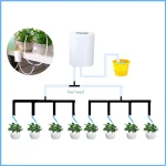 2/4/8 Head Drip Watering Pump Automatic Irrigation System Garden Watering Equipment Plant Sprinkler Controller Garden Tool 6