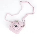 For Instax Mini 12 Camera Case PU Leather Soft Protective Case Trave Bag for Fujifilm Film Camera Bag with Shoulder Strap 2