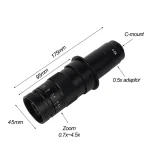 Magnification Adjustable 180X 150X 130X Zoom C Mount Lens 0.7X~4.5X Magnification For HDMI USB Industry Video Microscope Camera 6