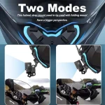 Helmet Strap Mount For Gopro Hero 12 11 10 9 8 7 6 5 4 3 Motorcycle Yi Action Sports Camera Mount Full Face Holder Accessories 3