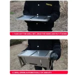 Stainless Steel Barbecue Stove Outdoor Charcoal Folding Barbecue Rack Household Small  Folding Carbon Barbecue Skewer Stove  bbq 5