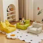Multicolor Small Sofa Chair 43*40*30cm Fabric Art Children's Sofa High Elastic Foam Sponge Skin Friendly Baby Reading Lazy Sofa 2