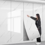 Waterproof and antifouling wall sticker self-adhesive wallpaper 1 roll thick foam marble wallpaper for bedroom and living room