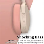 Wireless Bluetooth 5.3 Headphones over Ear Hifi Stereo Headsets True Sports with Earphones Tf/Aux Music Player with Mic 3