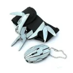 Portable Stainless Steel Multi-Tool Pliers Knife Keychain Screwdriver - Perfect For Outdoor Use! 5