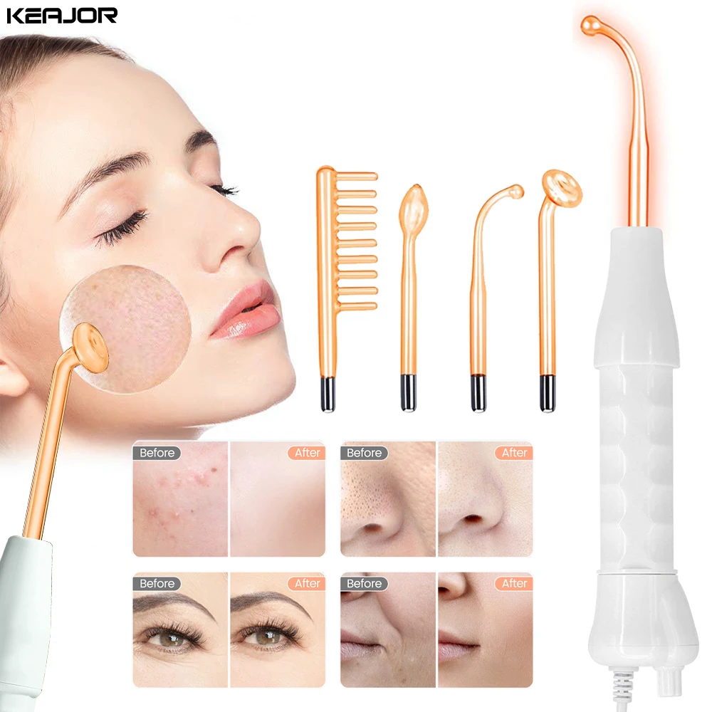 High Frequency Electrotherapy Neon Facial Skin Massage Wand for Acne Skin Rejuvenation Tightening Face Wrinkle Reducing Machine High Frequency Electrotherapy Neon Facial Skin Massage Wand for Acne Skin Rejuvenation Tightening Face Wrinkle Reducing Machine