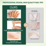 Nailpop 3-IN-1 Nude Natural Soft Nail Tips Set 140PCS Skin Tones Press on Nails Ultra-Fit Gel Nail Extensions Easy Manicure DIY 3