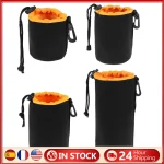 Waterproof Soft Neoprene Camera Lens Pouch Bag Drawstring Protector Case
