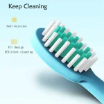 Children Electric Toothbrush Cartoon Kids With Replacement Head Ultrasonic  IPX7 Waterproof Rechargeable Sonic Toothbrush 4