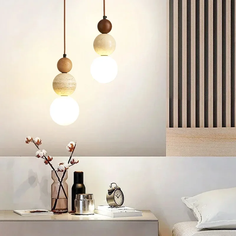 Cream Style Pendant Lamp Bedroom Bedside Led Chandelier Stone Wood Light Designer Bauhaus Medieval Restaurant Bar Small Lights Cream Style Pendant Lamp Bedroom Bedside Led Chandelier Stone Wood Light Designer Bauhaus Medieval Restaurant Bar Small Lights
