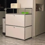 Modern Living Room Cabinet Modular Sideboard Storage Cabinets Combination TV Stand for Customizable Steel Frame Wood  Furniture 6