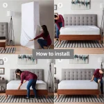 Waterproof Mattress Protector with Zipper Soft & Breathable & Noiseless Antibacterial, Anti-mite Mattress Cover , Queen/King 6