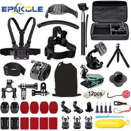 50 In 1 Action Camera Accessories Kit for DJI Osmo Action 5 pro 4/3 GoPro Hero 13 12 11/10 Insta360 AKASO Yi Sjcam Action Camera