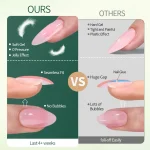 Nailpop 3-IN-1 Nude Natural Soft Nail Tips Set 140PCS Skin Tones Press on Nails Ultra-Fit Gel Nail Extensions Easy Manicure DIY 4