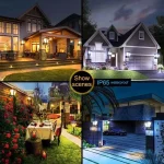 Solar Motion Sensor Light Outdoor LED Waterproof Lawn Street Garden Villa Porch Wall Mounted and Plug-in Dual-Purpose Camping 6