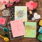 Mini Distress Stamping Tools For Card Making Pad Ink Sanding Disks Medium-Grit Sandpaper For Scrapbooking Craft Card 3