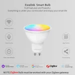 Smart WiFi Zigbee LED Light Bulb GU10 Dimmable RGBCW Led Lamp For Ewelink APP Alexa Google Home Yandex Smartthings 2