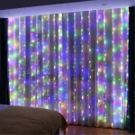 3/4/6m Curtain 100/600LEDString Lights Garland USB Festoon Remote Control Fairy Garland Lights Christmas Decoration Bedroom Home 6