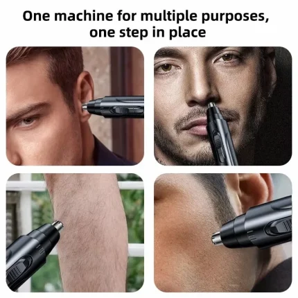 Black Electric Nose Hair Trimmer Ear and Nose Hair Trimmer Professional Painless Nose Hair Trimmer For MenAnd Women
