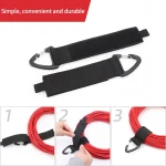 Heavy Cable Cord Storage with Triangle Buckle Wire Manager Power Cord Management Nylon Belt Keychain Straps for Cable Hoses 2