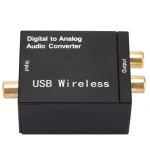 DAC Digital To Analog Audio Converter Jack 3.5mm Optical Fiber Toslink Coaxial Signal To RCA R/L Audio Decoder DAC Amplifier 6